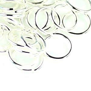 8mm-Jump Rings-Silver Plated